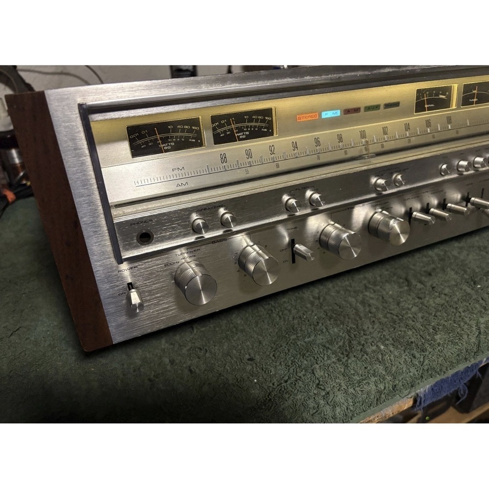 Pioneer SX-980 Stereo Receiver 80WPC Repaired, Recapped, Serviced LEDs Tested OK